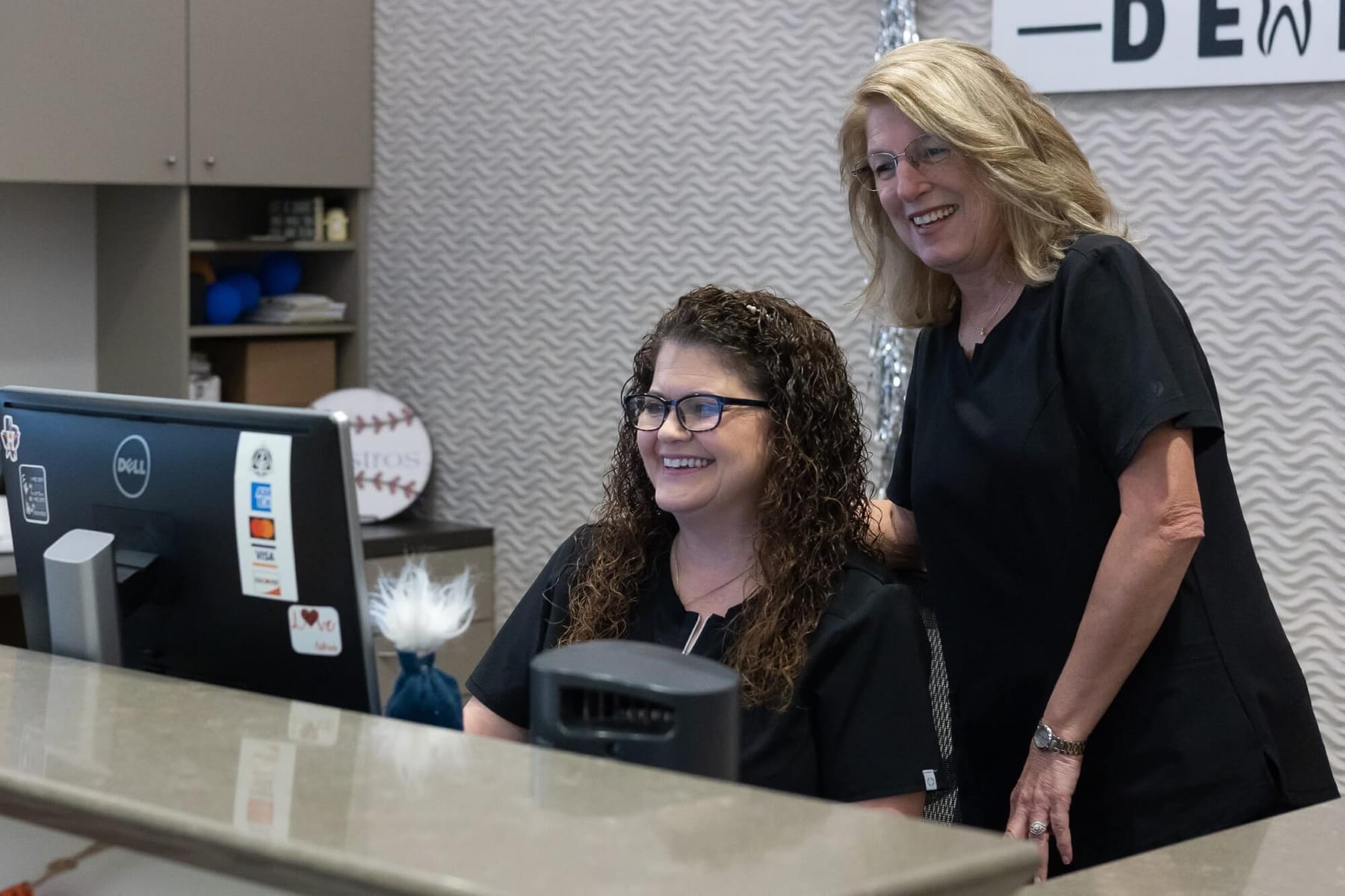 The front desk at Downtown Dentists