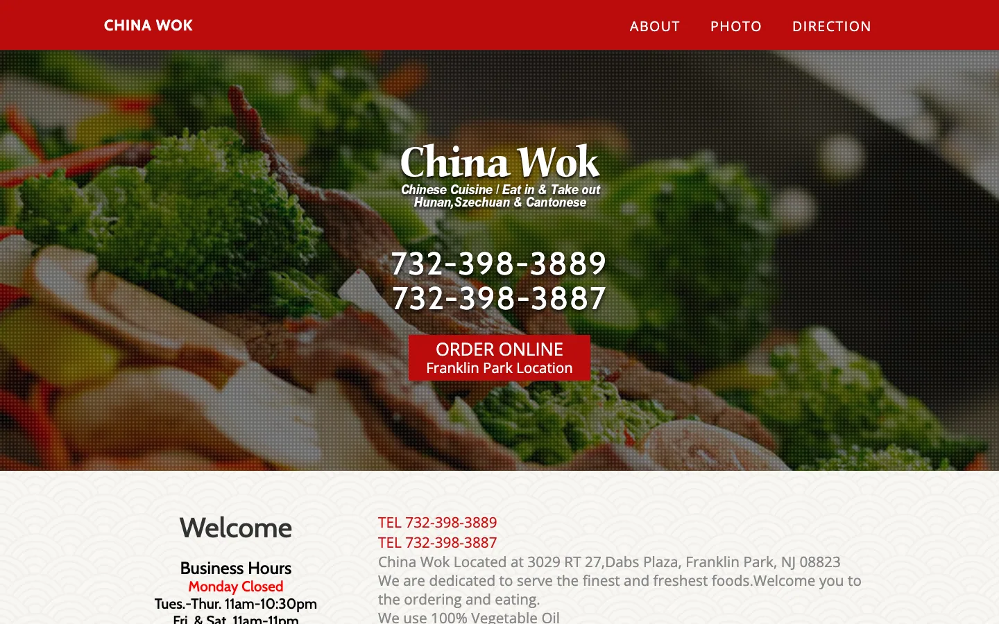 China Wok — a neighborhood Chinese restaurant, rebuilt from the menu up — before