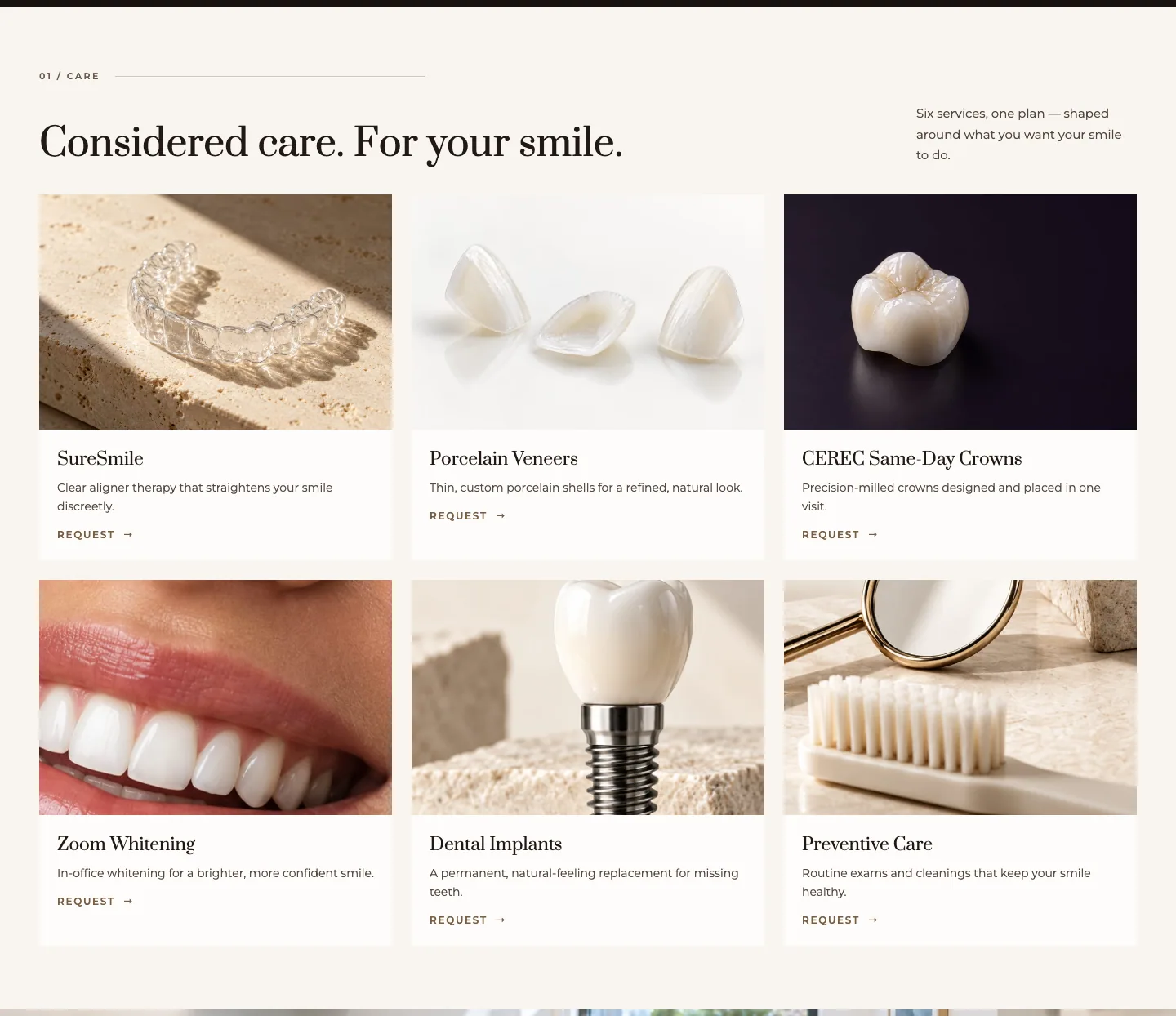 Considered care. For your smile.
