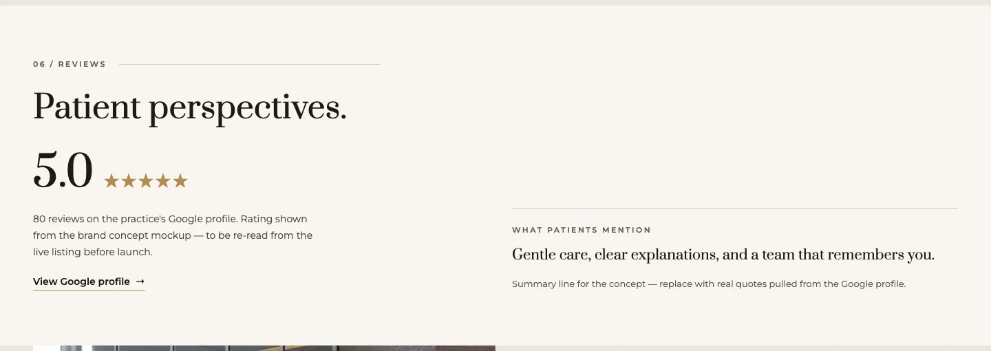 Patient perspectives.