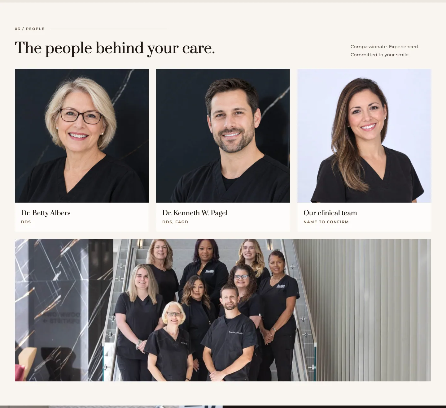 The people behind your care.