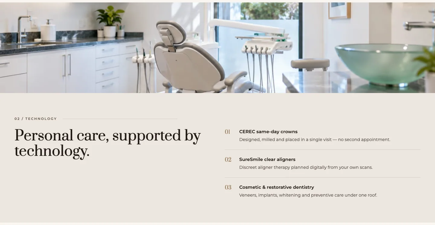 Personal care, supported by technology.