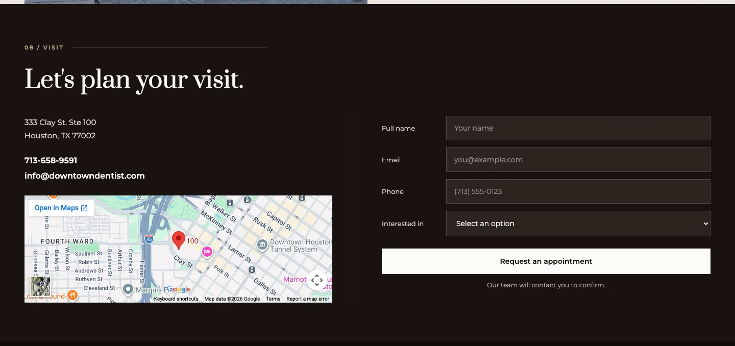Let's plan your visit.