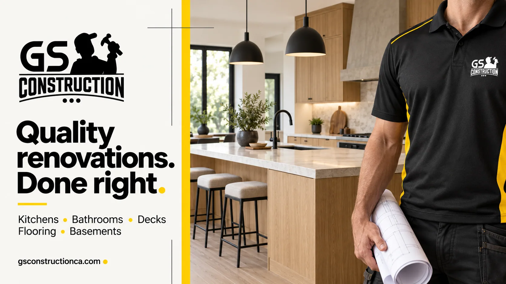 GS Construction — a renovation contractor with a brand you can spot from the driveway