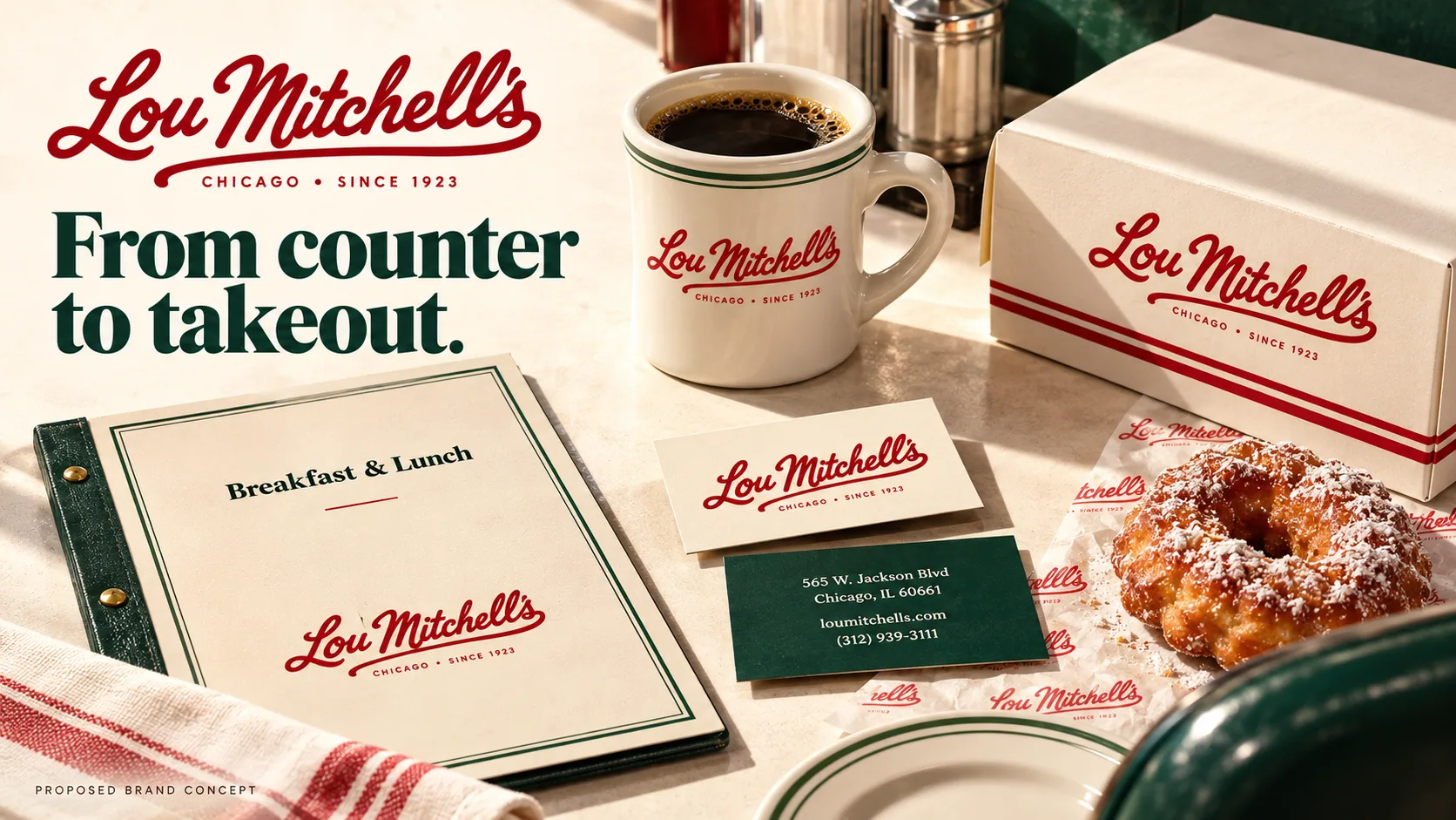 From counter to takeout