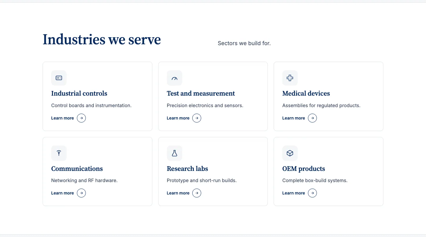 Industries we serve