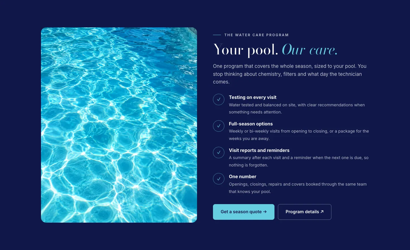 The Water Care Program