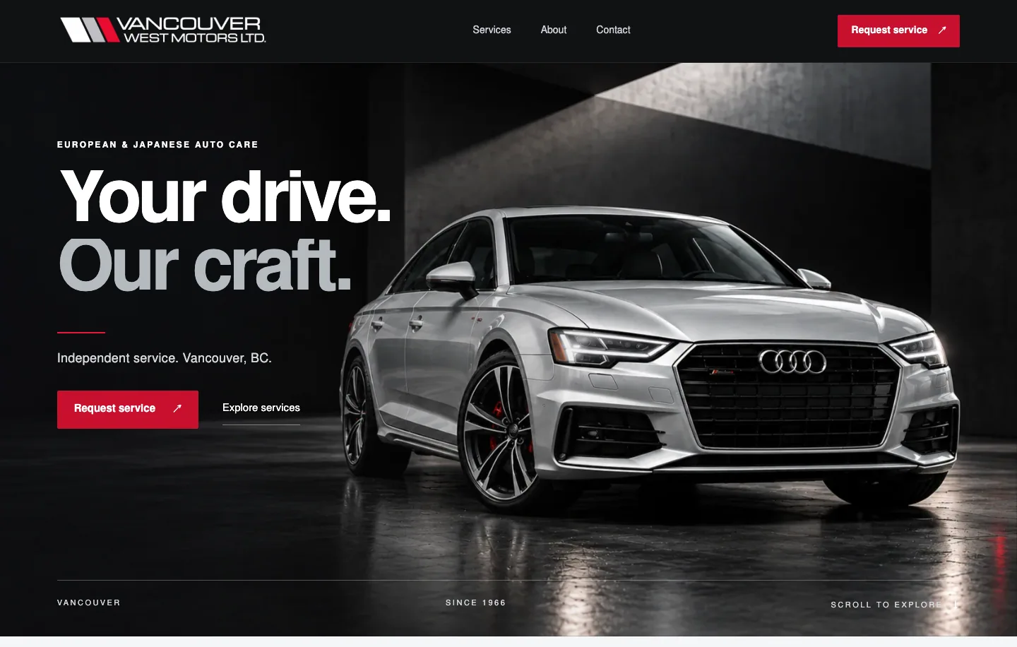 Your drive. Our craft.