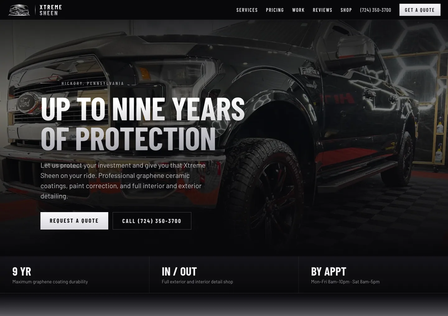 Xtreme Sheen — a ceramic coating shop that finally shows its prices and its work