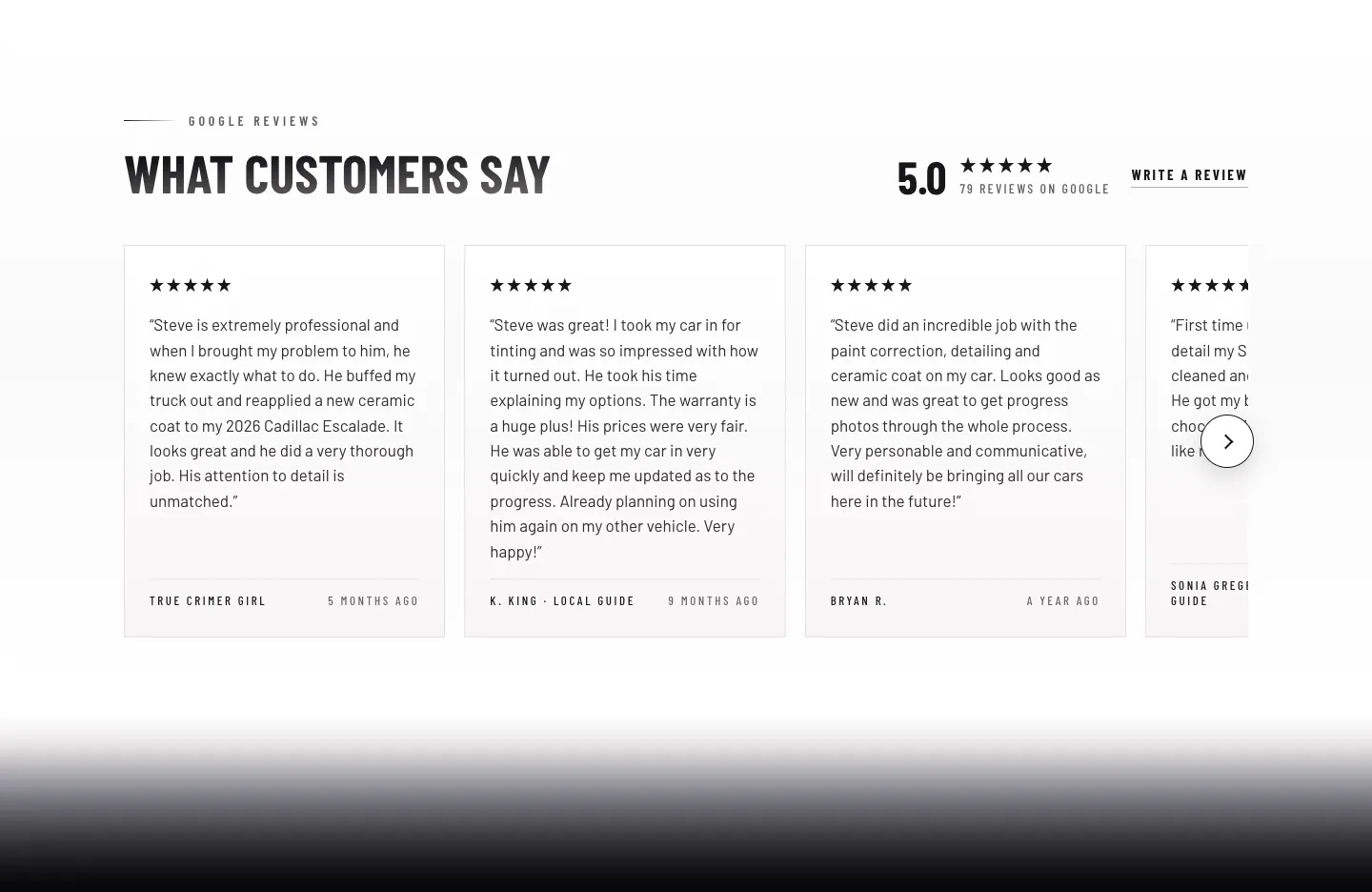 What customers say