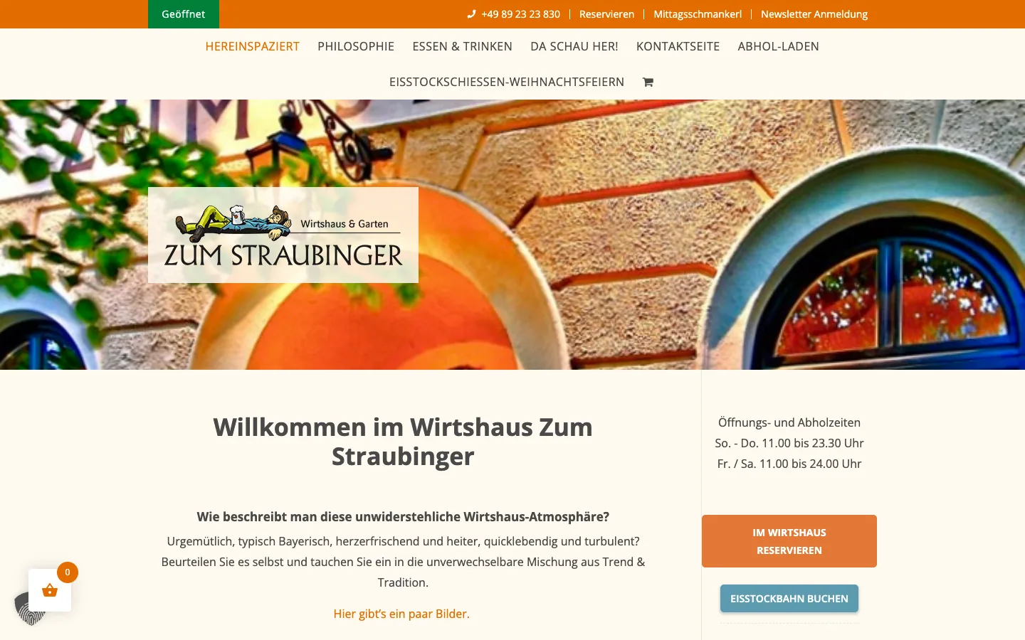 Zum Straubinger — a Munich Wirtshaus with a brand as warm as its beer garden — before
