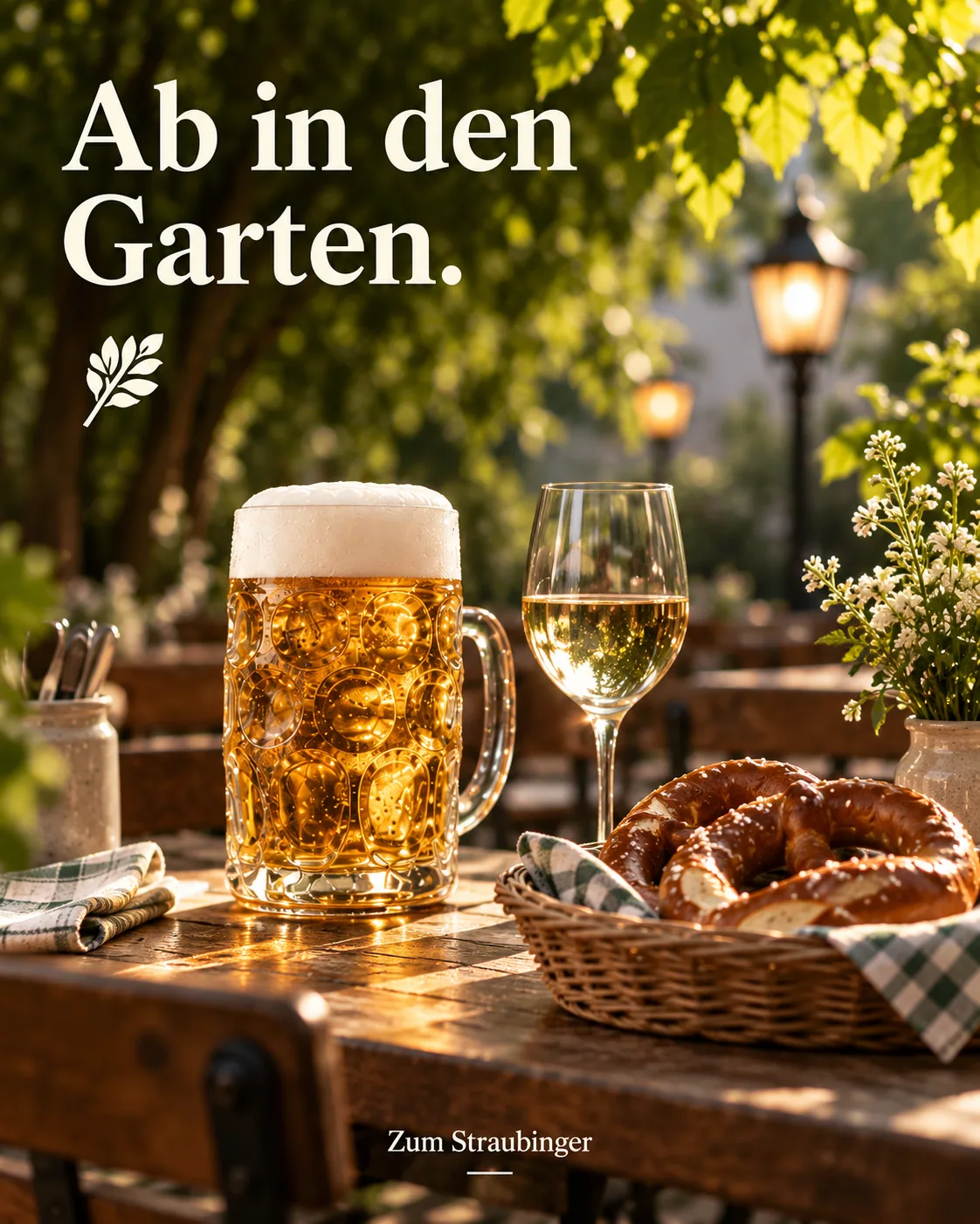 Ab in den Garten.