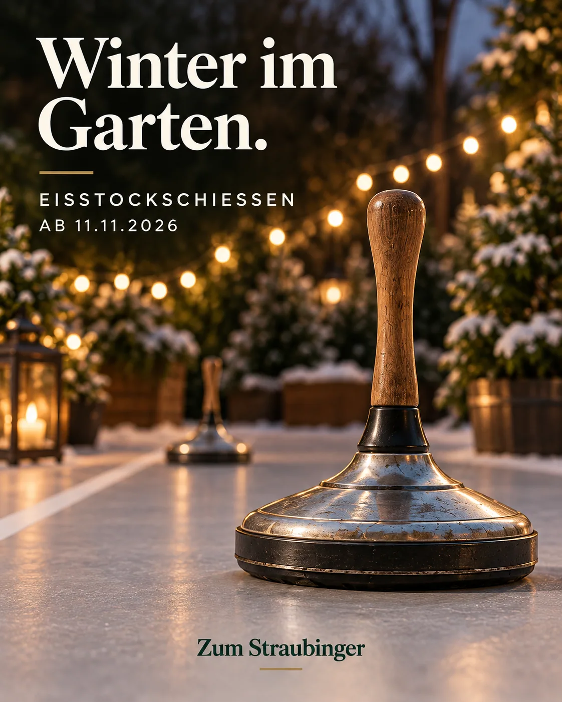 Winter im Garten.