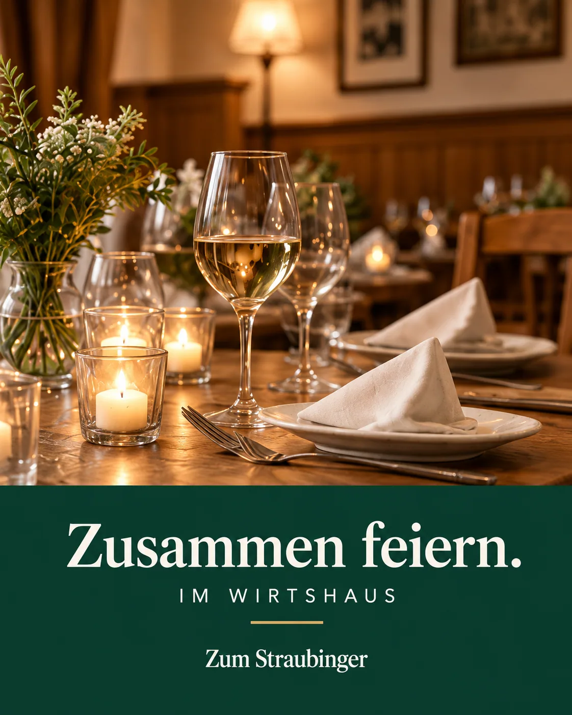 Zusammen feiern.