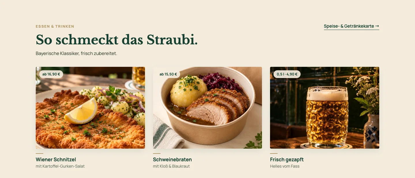 So schmeckt das Straubi