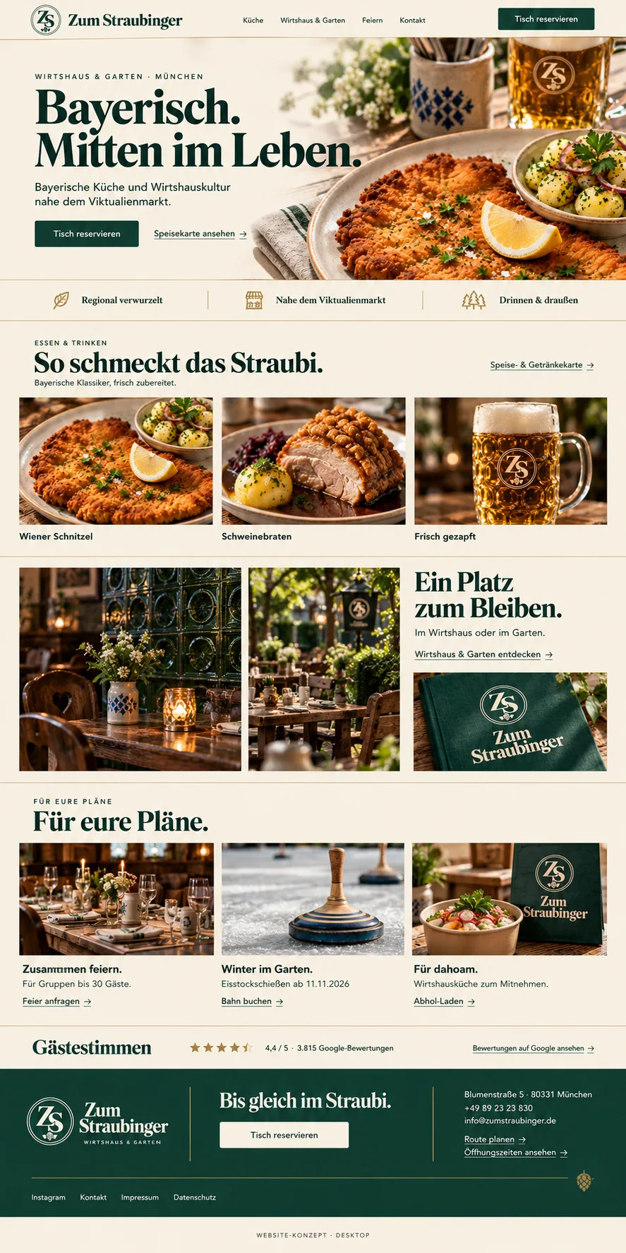 Homepage, top to bottom